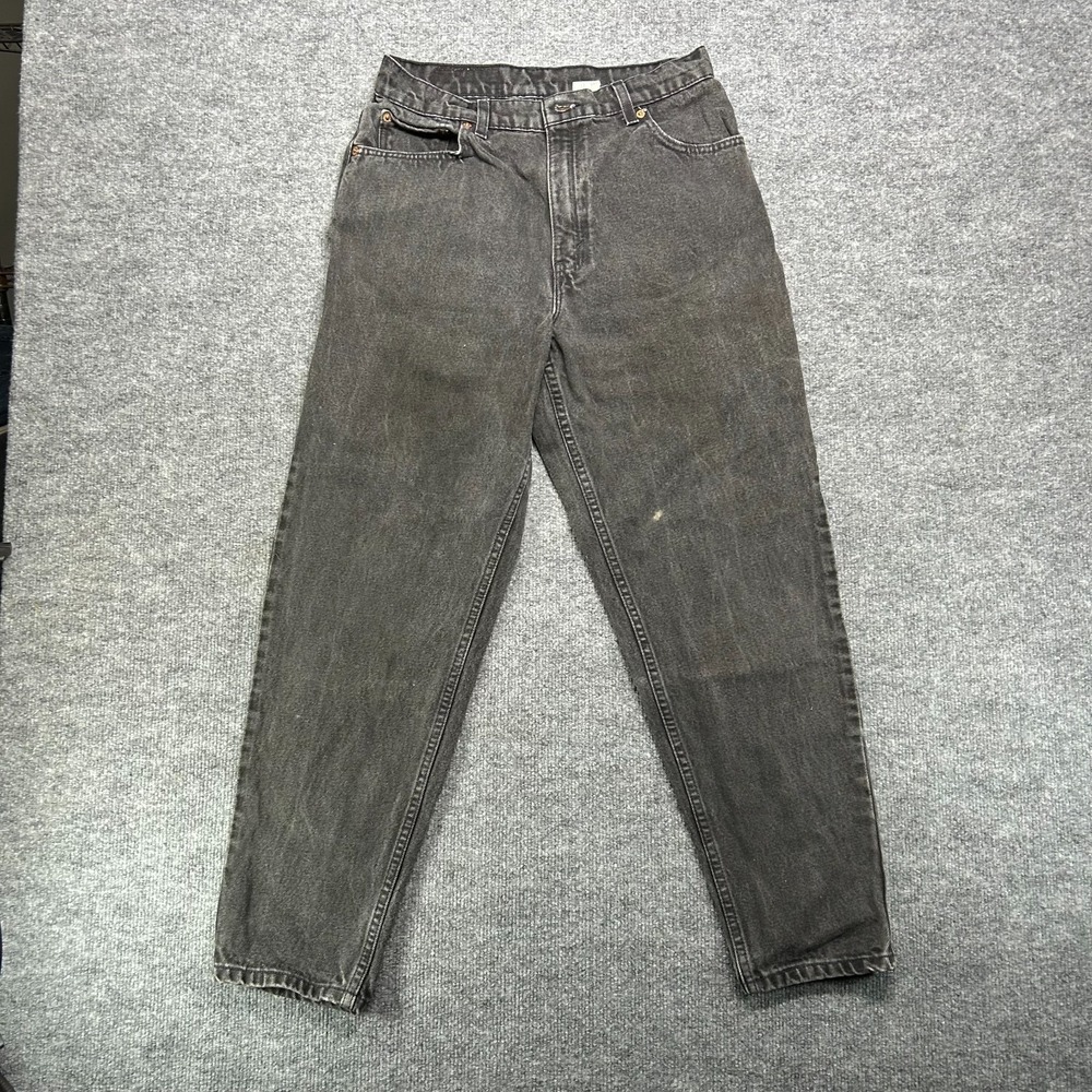 Levi's 551 Relaxed Fit Tapered Leg Jeans‎ Women's 12 Black Denim Zip Fly - 28X28